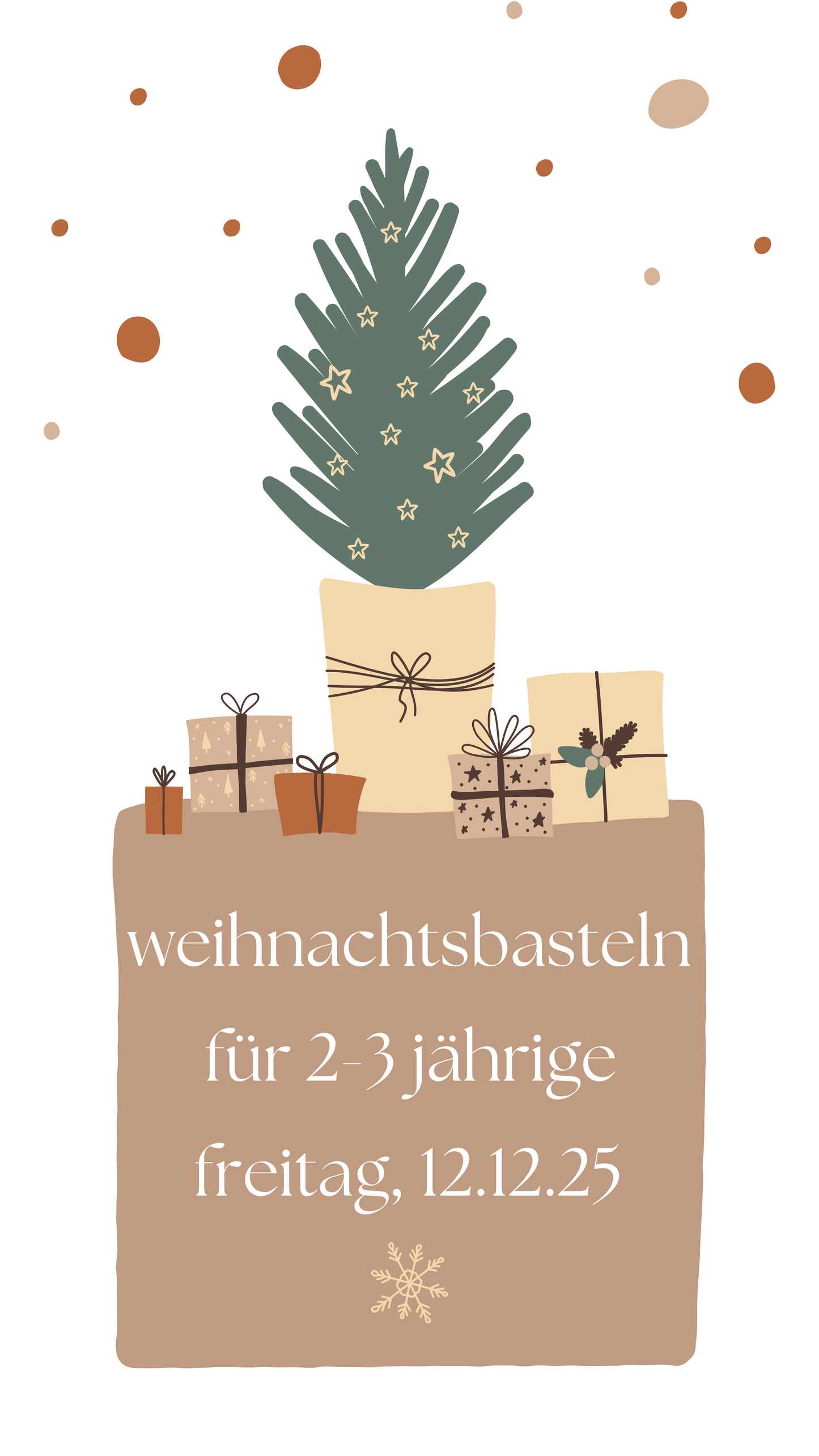 Weihnachtsbasteln (für 2-3 jährige)