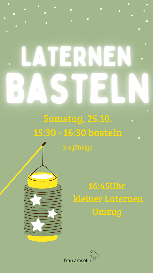 Laternen basteln (für 1-2 jährige)